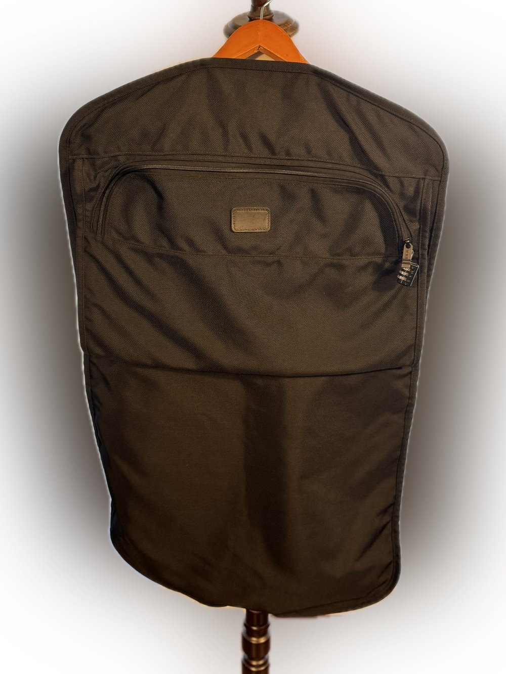 TUMI Black Ballistic Nylon Garment Bag Travel Suit Carrier Foldable Locking